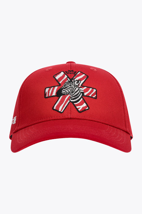 Borgerhout Fan Cap | Red Borgerhout Fan Cap | Red