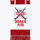 Osaka Royal Knokke Fan Scarf | Red - Scarves Gadgets