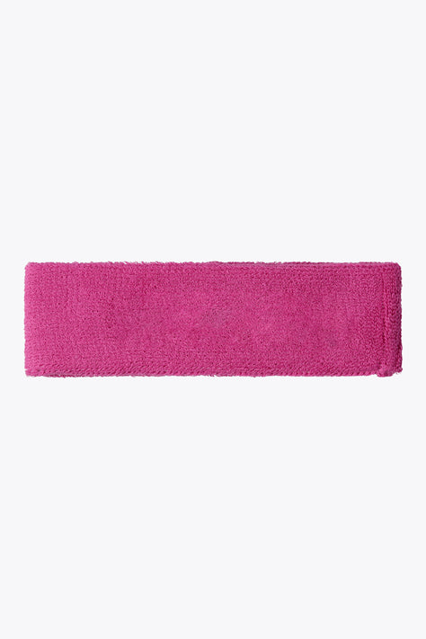Osaka Sweatband | Rose Bud Rose Bud Osaka sweatband in magenta with white logo text