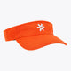 Orange visor with white snowflake emblem centered on crown