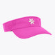 Osaka visor in Rose Bud pink, side view with white logo emblem