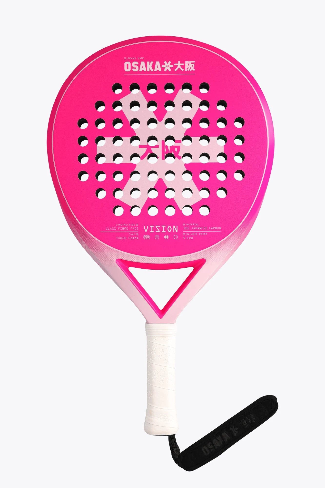 Vision Control Padel Racket Electric Fuchsia | Osaka World