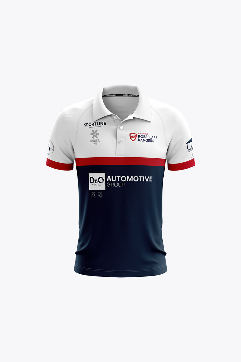 Roeselare Rangers Kids Polo Jersey - White/Navy