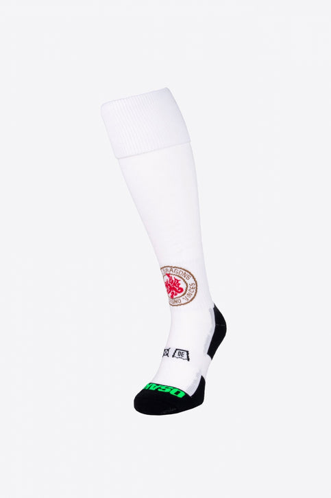 KHC Dragons Field Hockey Socks - Retro Edition | White KHC Dragons Field Hockey Socks - Retro Edition | White