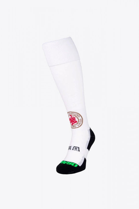 KHC Dragons Field Hockey Socks - Retro Edition | White Osaka KHC Dragons Field Hockey Socks - Retro Edition | White - Athletic Socks Socks