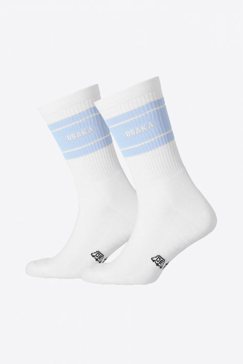 Osaka Colourway Socks Duo Pack | Sky Blue Osaka Colourway Socks Duo Pack in Sky blue. Front view