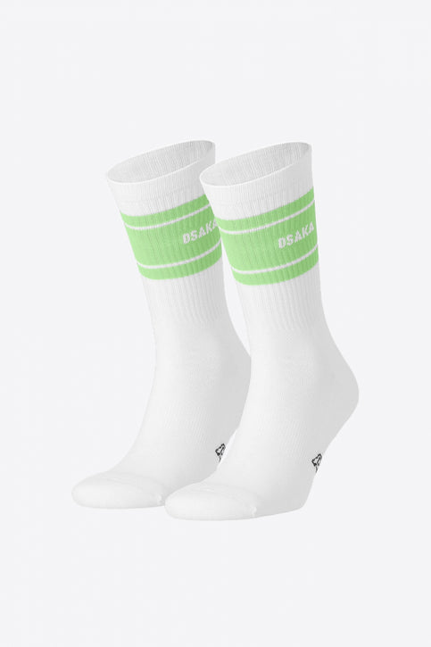 Osaka Colourway Socks Duo Pack | Cream Jade Osaka Colourway Socks Duo Pack in Cream Jade. Front view