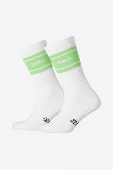 Osaka Colourway Socks Duo Pack | Cream Jade Osaka Colourway Socks Duo Pack in Cream Jade. Front view