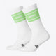 Osaka Colourway Socks Duo Pack in Cream Jade. Side view
