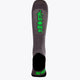 Osaka Field Hockey Socks in grey with Osaka logo in green. Back view