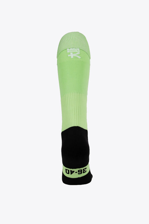 Osaka Field Hockey Socks | Neo Mint Osaka Field Hockey Socks in neo mint with Osaka logo in green. Front view