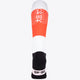 Osaka Field Hockey Socks orange with Osaka logo in white. Back view