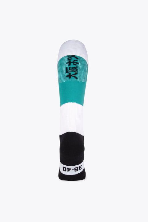 Osaka Field Hockey Socks | Jade Green Osaka Field Hockey Socks in jade green with Osaka logo in white. Front view