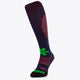 Osaka Field Hockey Socks in navy and red with Osaka logo in green. Front view