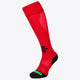 Osaka Field Hockey Socks in red with Osaka logo in green. Front view