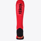 Osaka Field Hockey Socks in red with Osaka logo in green. Back view