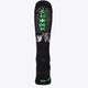 Osaka Field Hockey Socks black camouflage with Osaka logo in green. Back view
