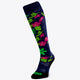 Osaka Field Hockey Socks flowers with Osaka logo in green. Front view
