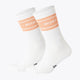 Osaka Colourway Socks Duo Pack in Peach. Side view