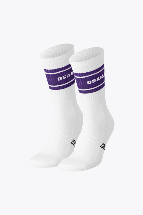 Osaka Colourway Socks Duo Pack | Purple Osaka Colourway Socks Duo Pack in Purple. Front view