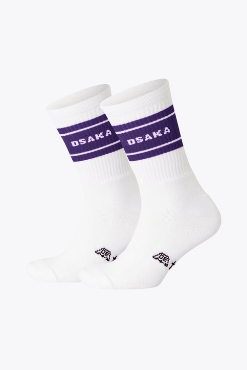Osaka Colourway Socks Duo Pack | Purple Osaka Colourway Socks Duo Pack in Purple. Front view