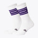 Osaka Colourway Socks Duo Pack in Purple. Side view