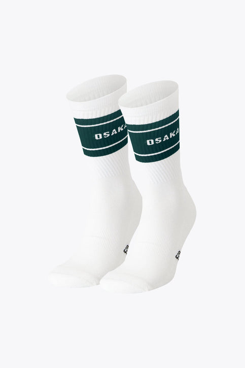 Osaka Colourway Socks Duo Pack | Green Osaka Colourway Socks Duo Pack in green. Front view