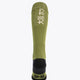 Osaka Field Hockey Socks in olive with Osaka logo in green. Back view
