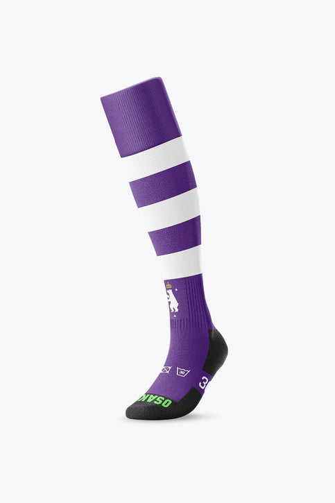 Beerschot Field Hockey Socks | Purple-White Osaka Beerschot Field Hockey Socks | Purple-White - Athletic Socks Socks