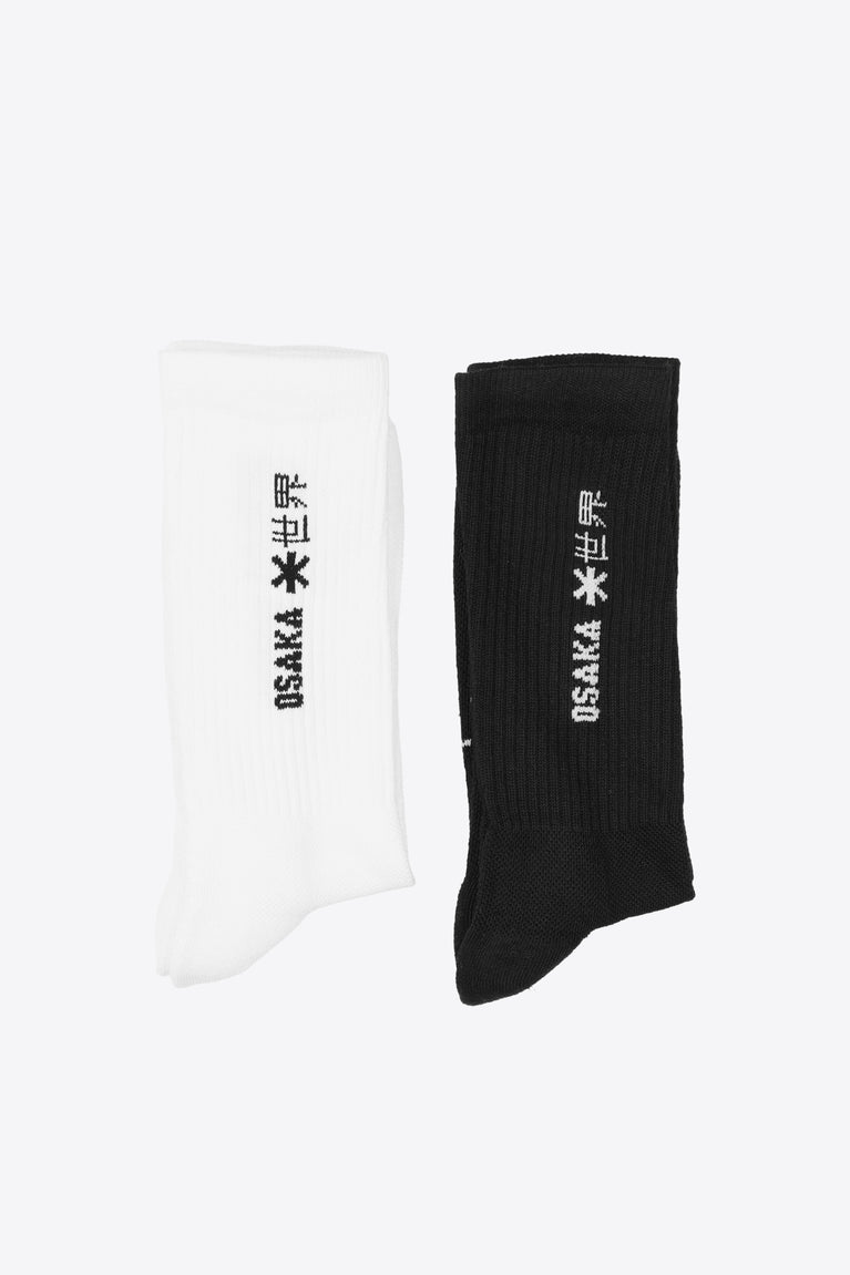 Osaka Duo Pack Sports Socks | Black-White
