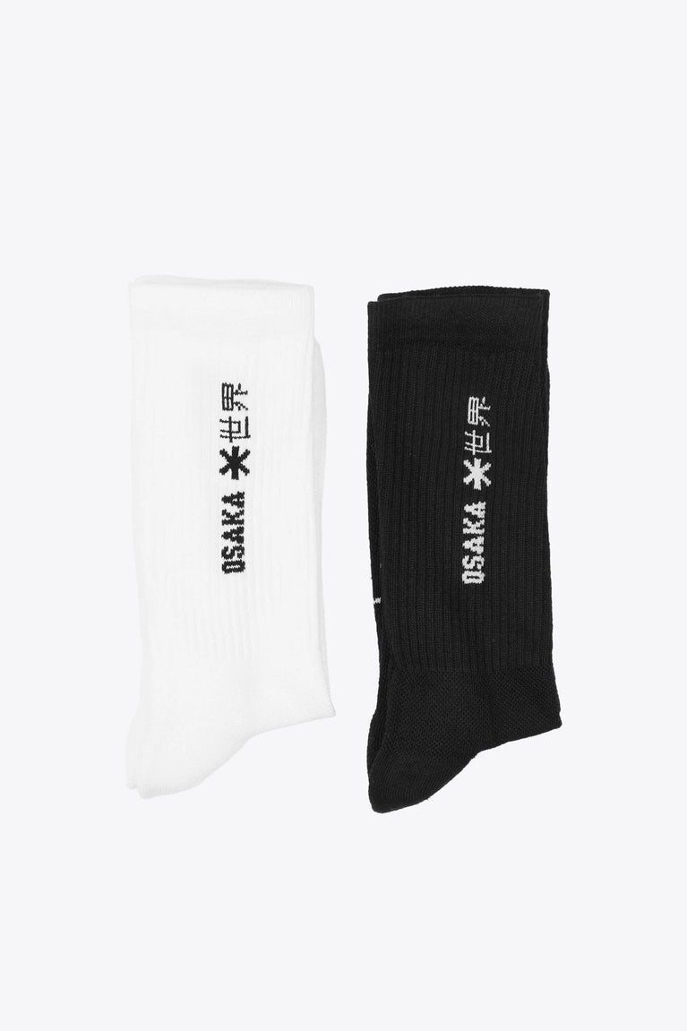 Osaka Osaka Duo Pack Sports Socks | Black-White - Athletic Socks Socks