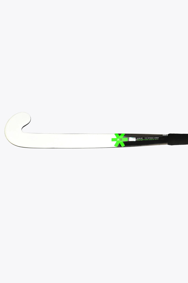 Osaka Field Hockey Stick Pro Tour 70 2.0 - Low Bow - LTD Edition White | Iconic Black