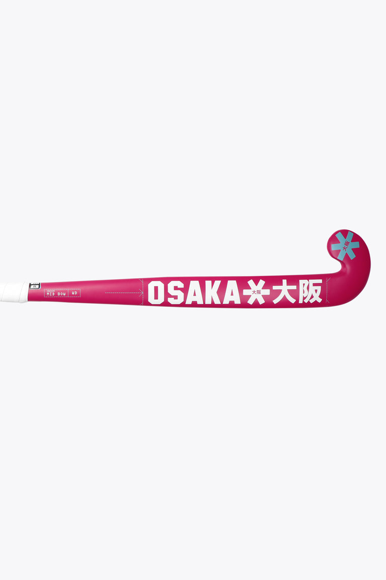 Osaka Indoor Hockey Stick Mid Bow WD | Raspberry