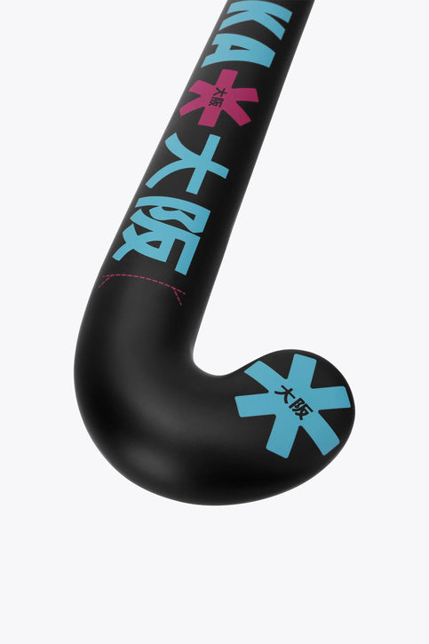 Osaka Field Hockey Stick Mid Bow 10 | Retro Blue-Raspberry Osaka Osaka Field Hockey Stick Mid Bow 10 | Retro Blue-Raspberry - Field Hockey Sticks Sticks