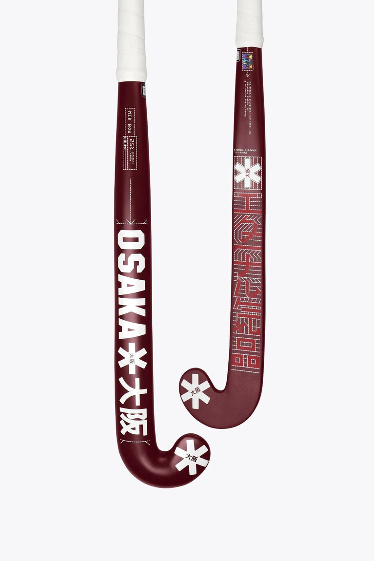 Osaka Osaka Field Hockey Stick Mid Bow 25 | Cherry Lacquer - Field Hockey Sticks Sticks