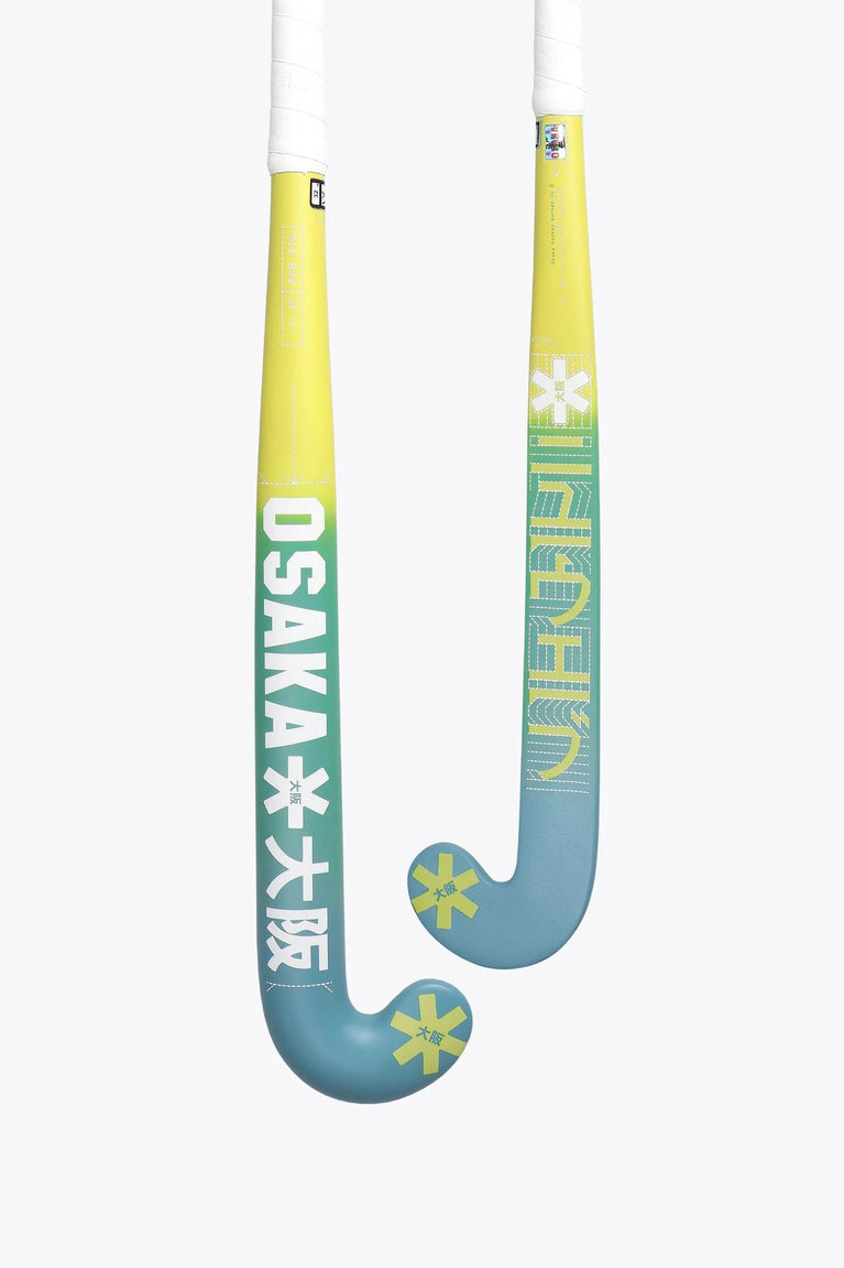 Osaka Osaka Field Hockey Stick Mid Bow GF | Blue-Lime Gradient - Field Hockey Sticks Sticks