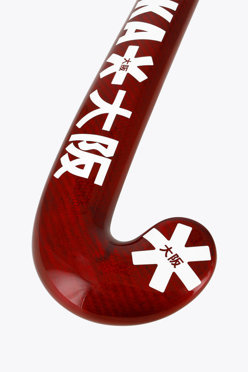 Osaka Field Hockey Stick Low Bow Advanced 70 | Pompeian Red Osaka Field Hockey Stick Low Bow Advanced 70 | Pompeian Red