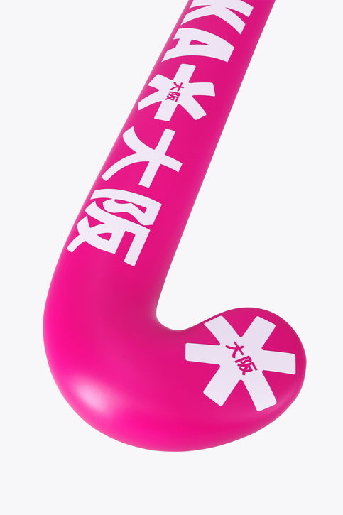 Osaka Field Hockey Stick Mid Bow GF | Electric Fuchsia Osaka Field Hockey Stick Mid Bow GF | Electric Fuchsia