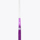 Indoor hockey stick full length, white upper shaft with purple blade end