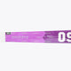 Indoor hockey stick shaft close-up, purple graphics and OSAKA logo