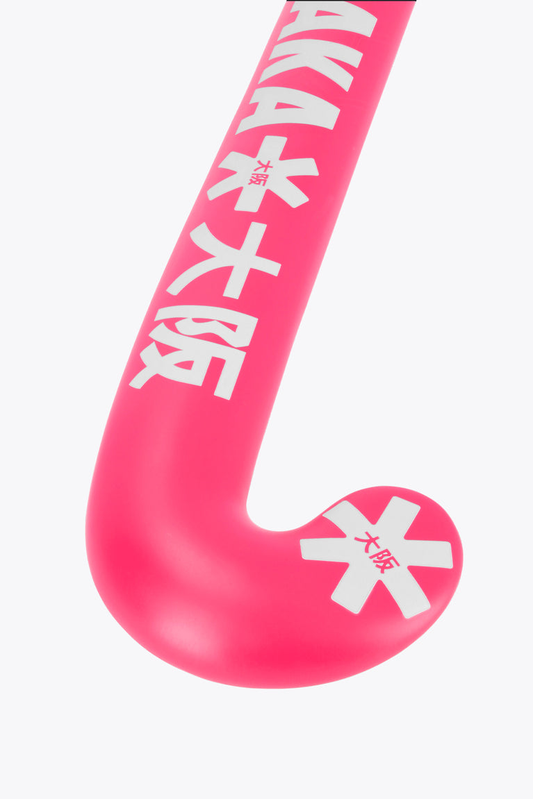 Hot pink hockey stick head with bold Osaka lettering and star graphic