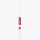 Osaka field hockey stick, hot pink and white with star symbol on curved end.