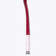 Hot pink field hockey stick shaft with white grip area