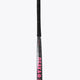 Black field hockey stick shaft with hot pink grip and star accent