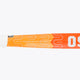 Orange field hockey stick shaft close-up with geometric pattern and OS logo