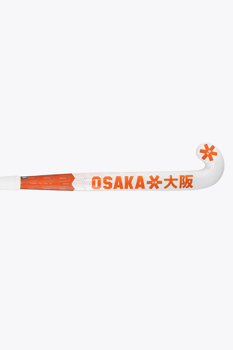 Field hockey stick, white and orange Osaka Pro Bow 40