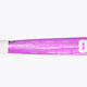Purple field hockey stick showing handle area, grip, and patterned shaft