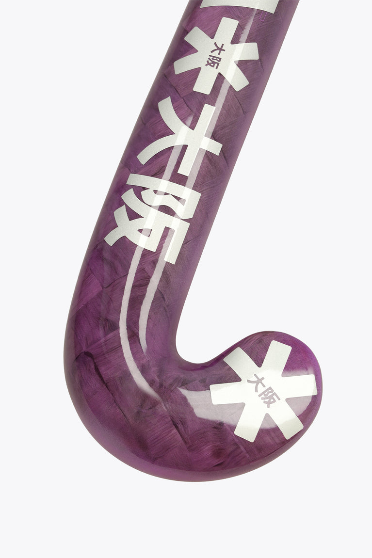 Rose Bud Osaka field hockey stick head with white star logos and markings