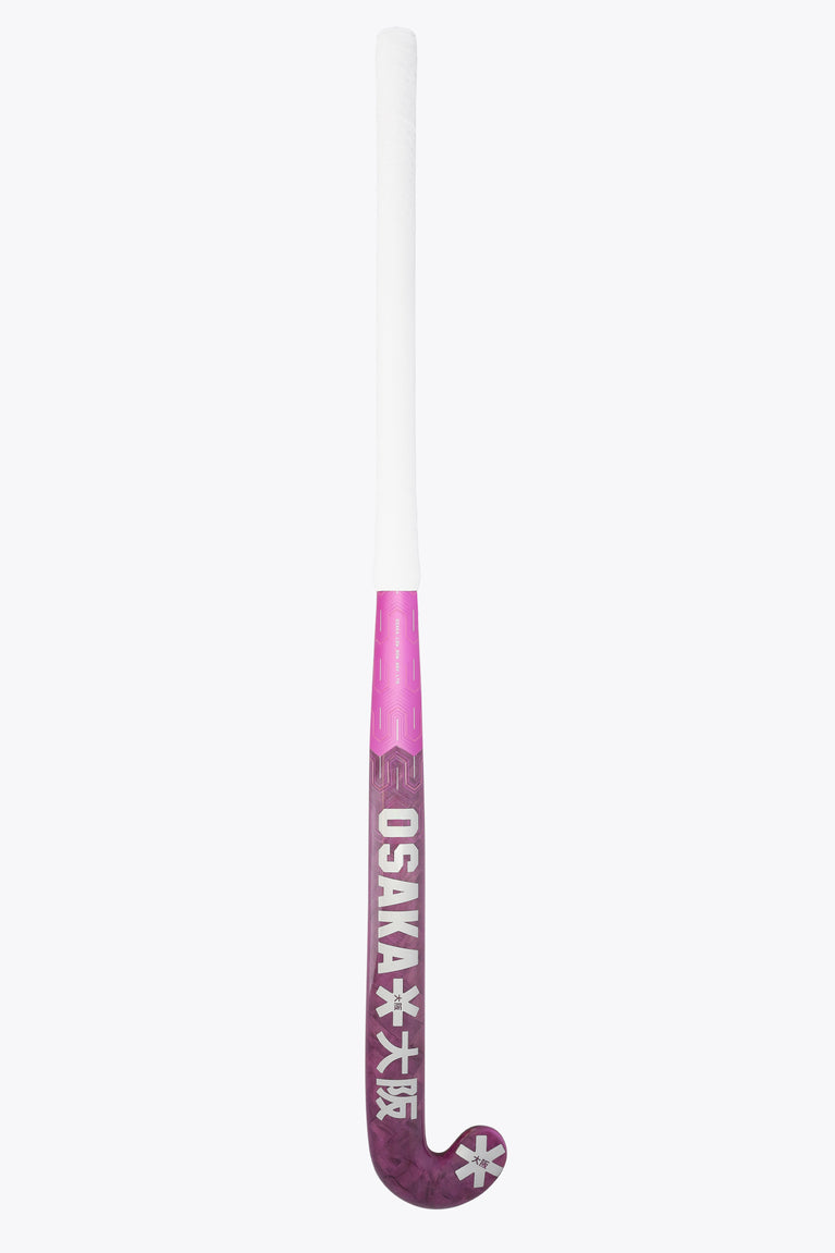 Rose Bud Osaka field hockey stick handle end with white tape grip