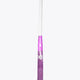 Rose bud purple field hockey stick with dark purple curved blade and white handle.